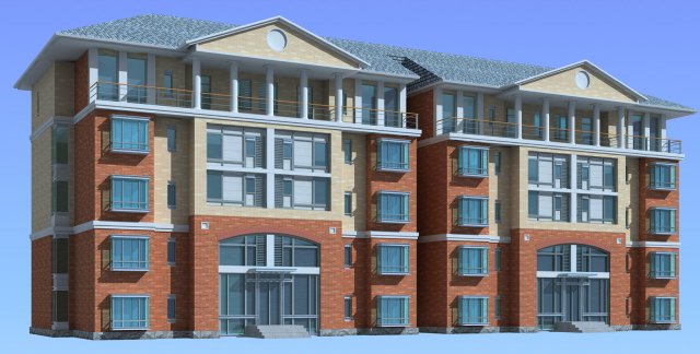 City – stylish townhouse 60 3D Model