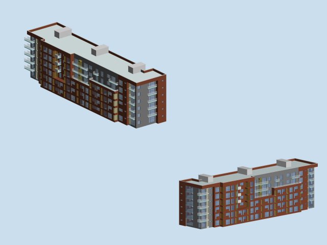 City Residential Garden villa office building design – 191 3D Model