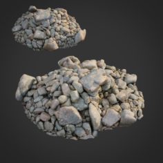 3d scanned nature stone 034 3D Model