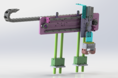 The adjustable clamping mechanism 3D Model