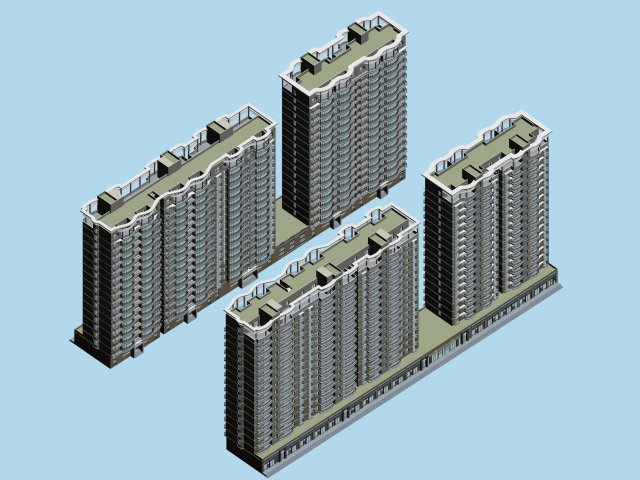 City government office building architectural design – 136 3D Model