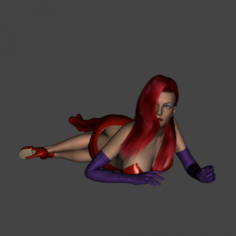 Jessica Rabbit – Sexy Highly Realistic Nude Female Model – Fully Rigged and Animated 3D Model