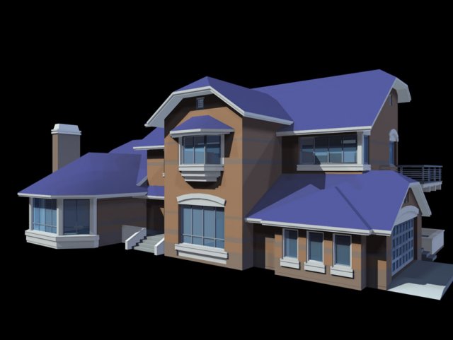 City – alone Villa 1156 3D Model