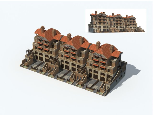 City Residential Garden villa office building design – 675 3D Model