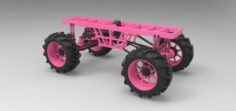 Chassis for Mud truck 3D Model