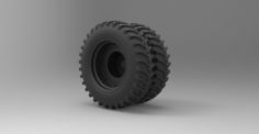 Rear wheel from Gigahorse 3D Model