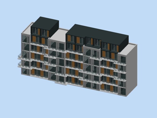 City Residential Garden villa office building design – 274 3D Model