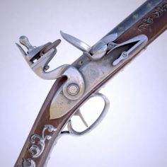 Flintlock musket 3D Model
