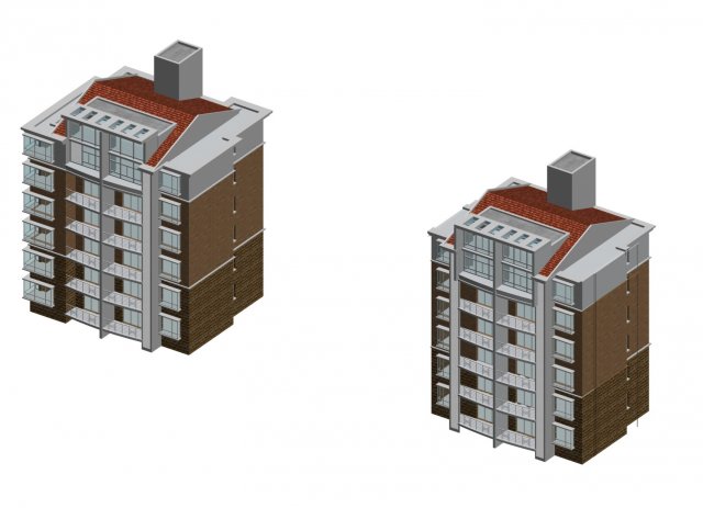 City Residential Garden villa office building design – 157 3D Model
