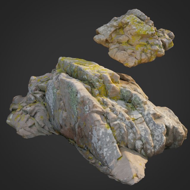 3d scanned nature stone 036 3D Model