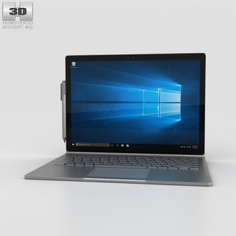 Microsoft Surface Book 3D Model