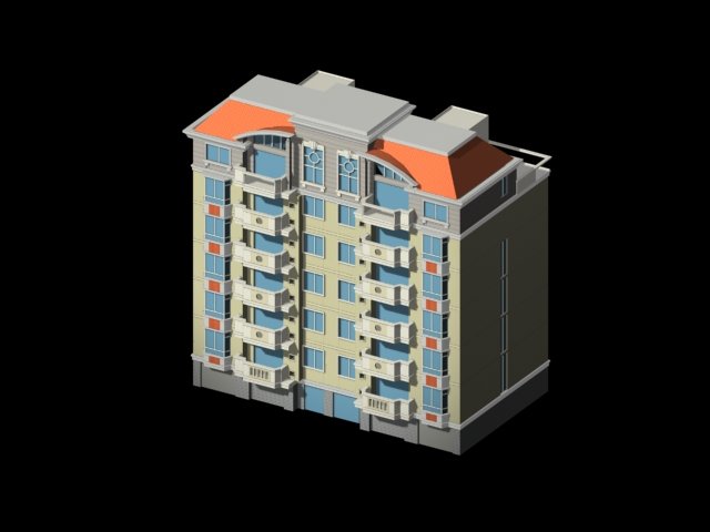 City Residential Garden villa office building design – 290 3D Model