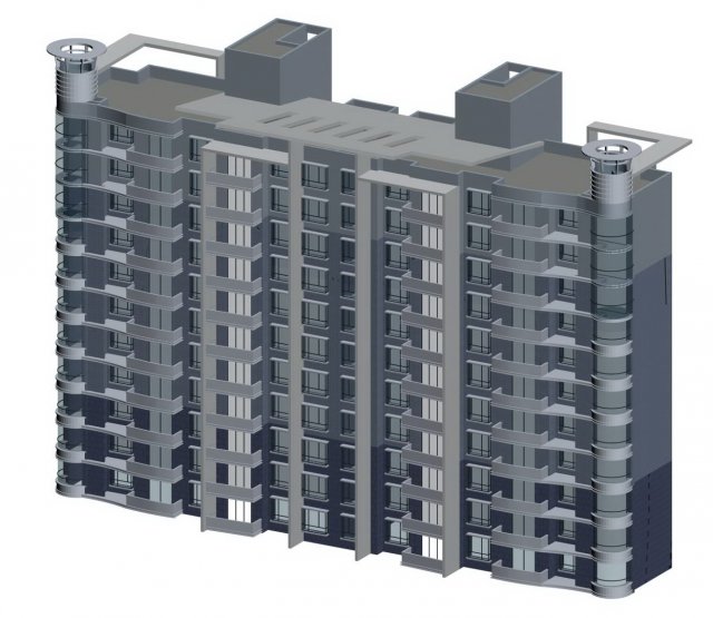 City government office building architectural design – 190 3D Model