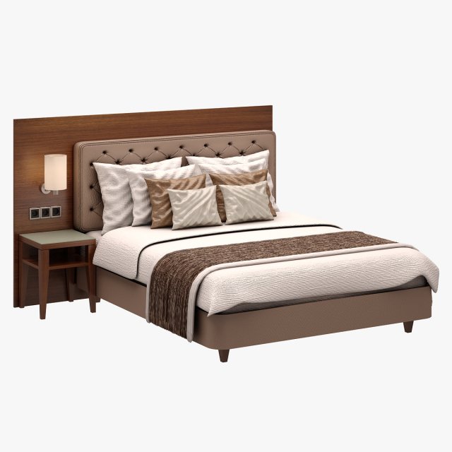 Bed Set 03 3D Model