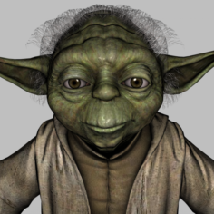 Yoda Animated Star Wars Rigged 3D Model