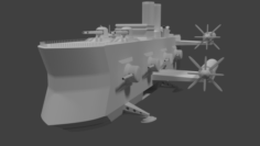 Steampunk dreadnoghut 3D Model