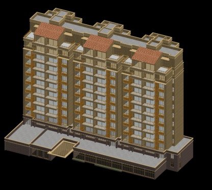 City government office building architectural design – 355 3D Model