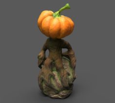 Pumpkin King-middle poly 3D Model