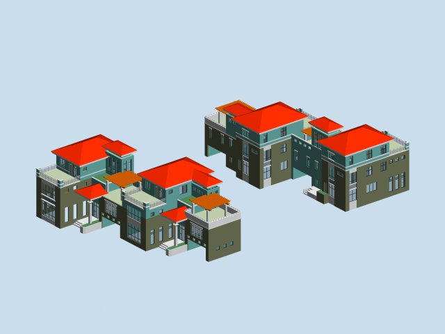 City – alone Villa 11188 3D Model