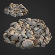 3d scanned nature stone 032 3D Model