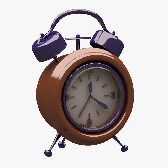 3D Alarm Clock 01 3D Model