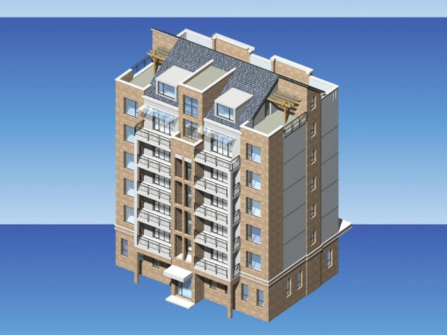 City Residential Garden villa office building design – 148 3D Model