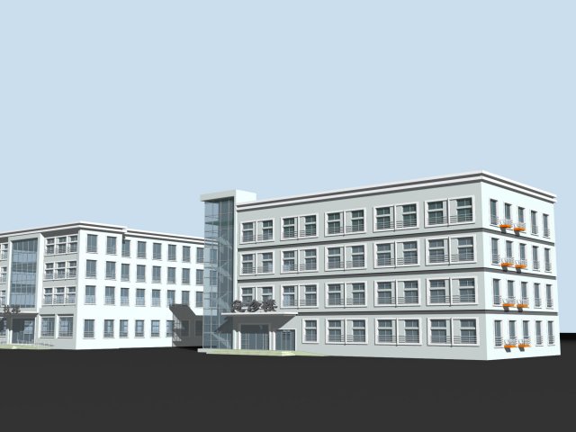 City planning office building fashion design – 254 3D Model