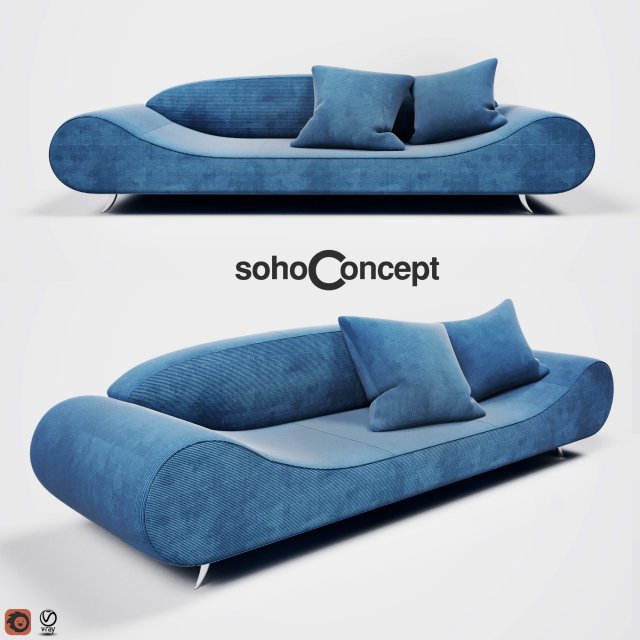 Harmony Sofa 3D Model