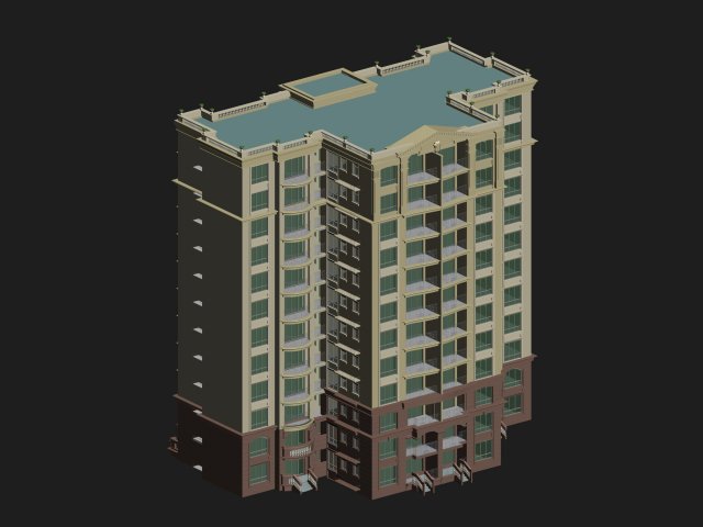 City government office building architectural design – 198 3D Model