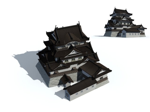 City ancient palace building luxury villas – 41 3D Model