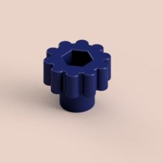 Clamping wheel for 6 mm diameter bolt 3D Print Model