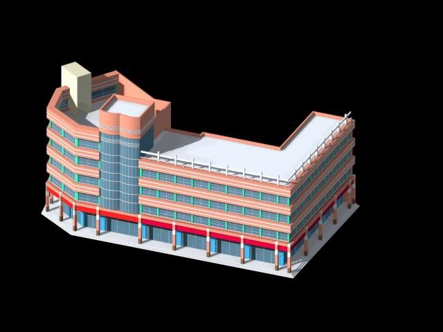 City planning office building fashion design – 14 3D Model