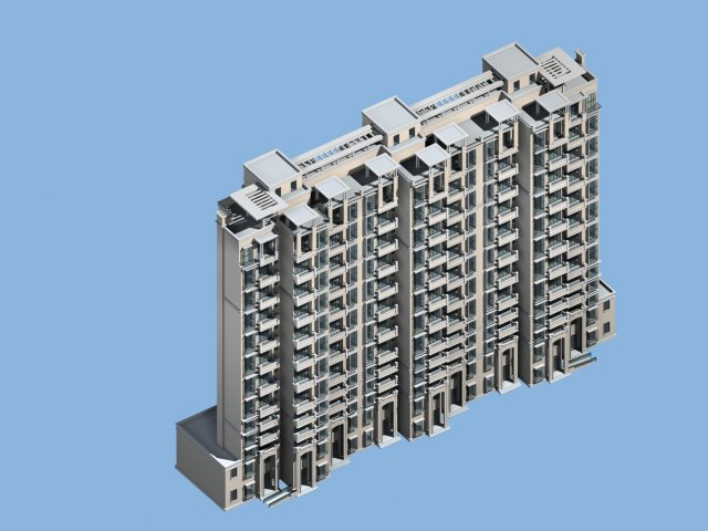 City government office building architectural design – 44 3D Model