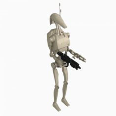 Battle Droid Rigged 3D Model