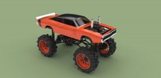 Mud truck 2 3D Model