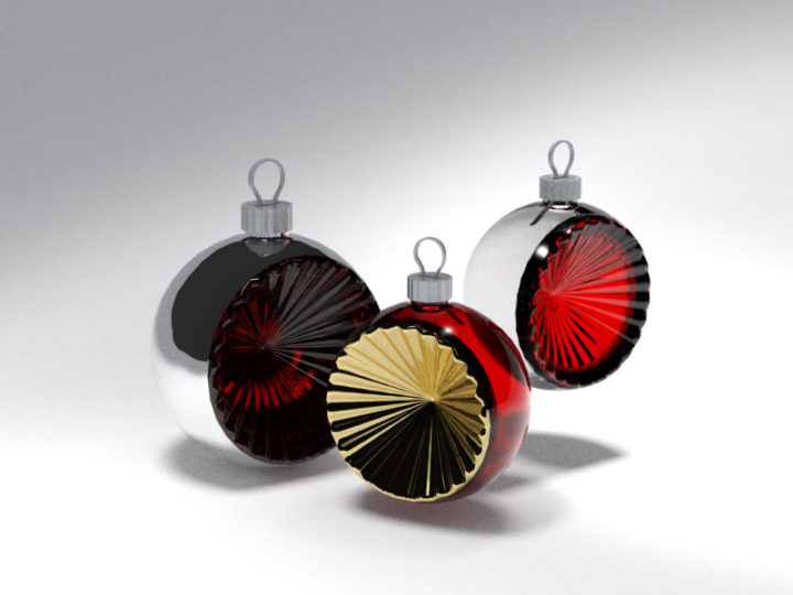 Xmas Sphere 4 Free 3D Model