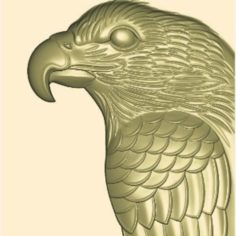 eagle relief model 3d stl for cnc 3D Print Model