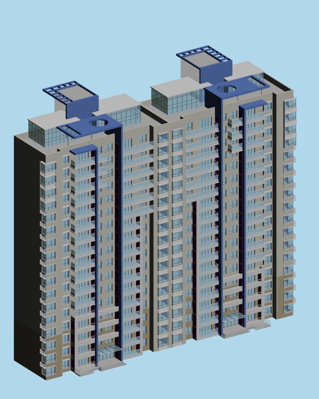 City government office building architectural design – 78 3D Model