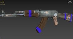 Old AK-47 3D Model