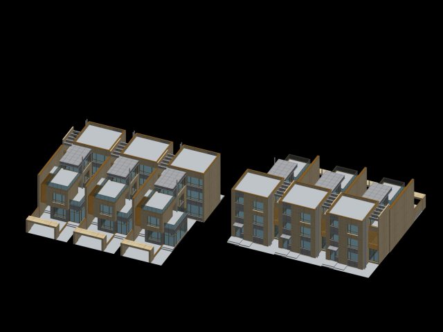 City – stylish townhouse 14 3D Model