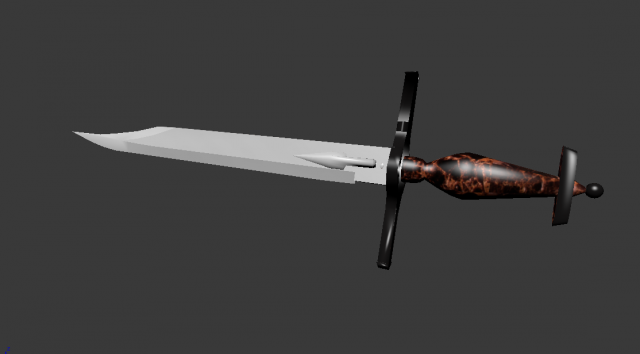 Fantasy Battle Sword – 1 for 3d games 3D Model