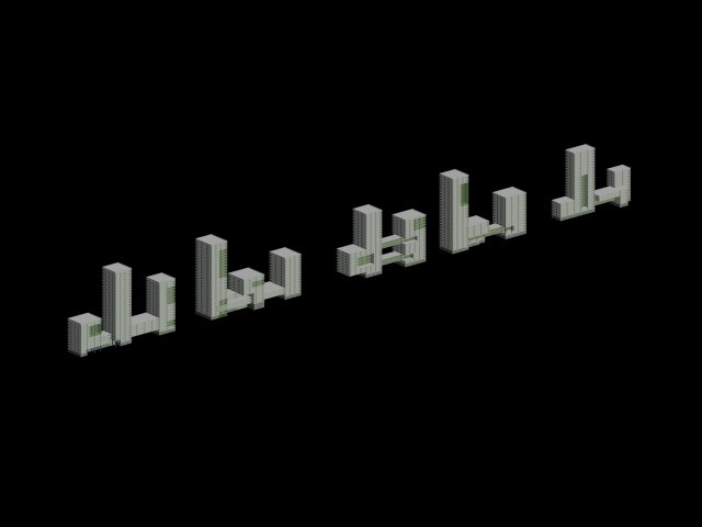 City hotel simple office building – 93 3D Model