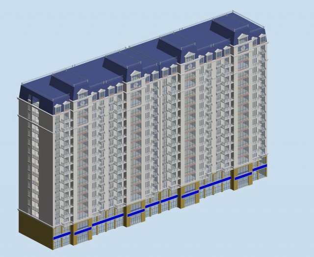 City government office building architectural design – 217 3D Model