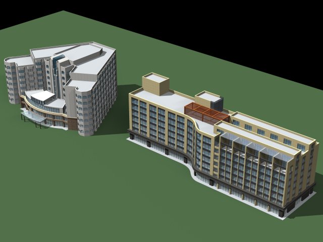 City planning office building fashion design – 158 3D Model