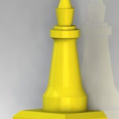 Chess piece with base 3D Print Model