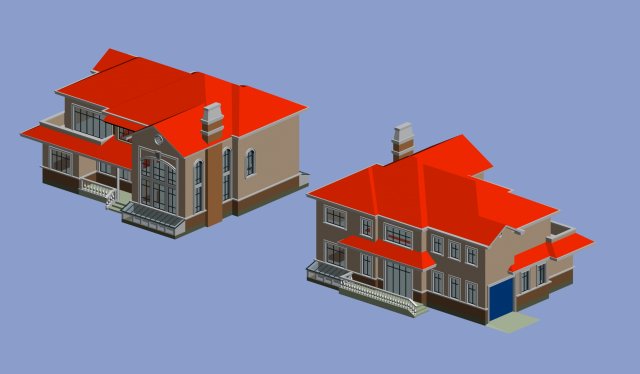 City – alone Villa 1139 3D Model