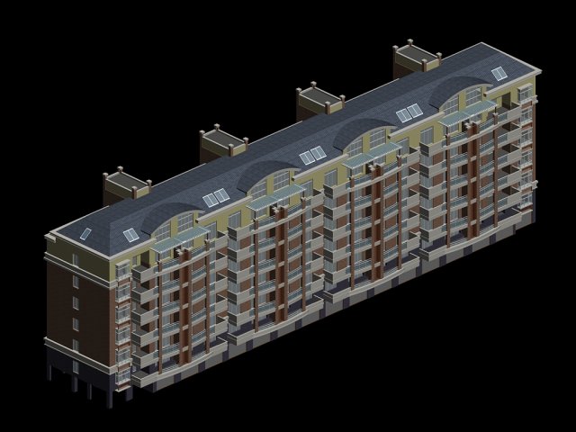City Residential Garden villa office building design – 146 3D Model