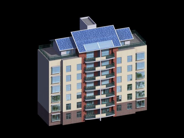 City Residential Garden villa office building design – 335 3D Model