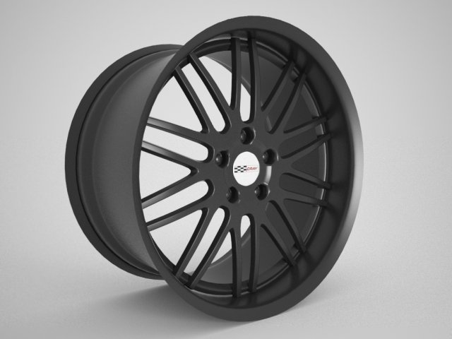 Cray Sport Car Rim 3D Model