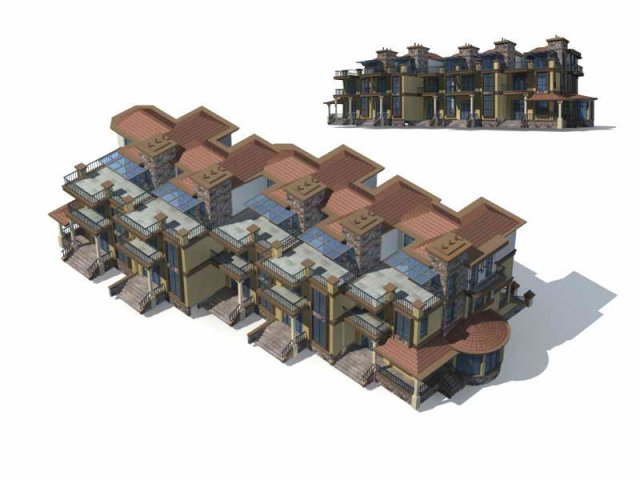 City – Villa 1173 3D Model